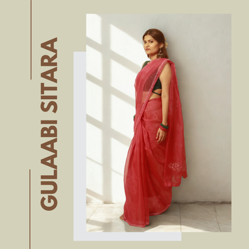 Gulaabi Sitara - Pink Organza set